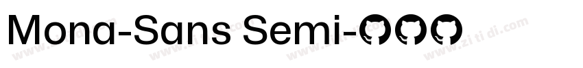 Mona-Sans Semi字体转换